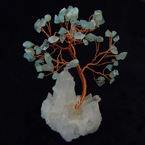 Aquamarine+Crystal Tree